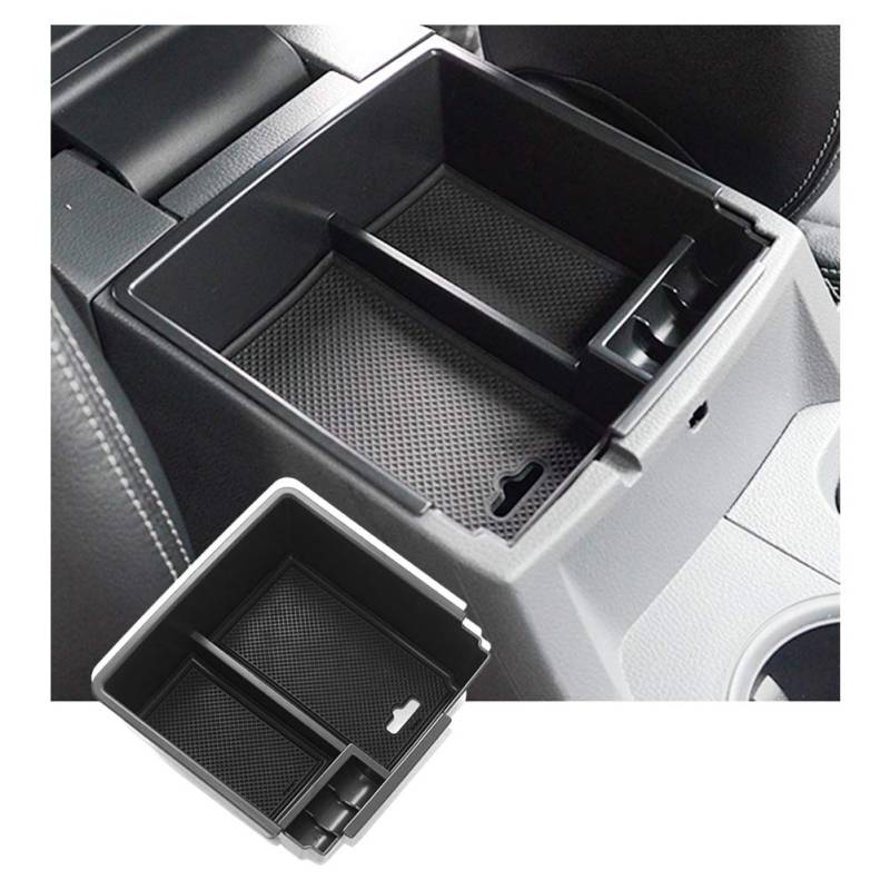 Ruiya Kompatibel mit Ford Ranger 2015-2018 Mittelkonsole Aufbewahrungsbox, Ranger Armlehne Organizer Tray Mittelarmlehne Handschuhfach Mittelkonsole Organizer Ablagefach Ranger Zubehör von RUIYA