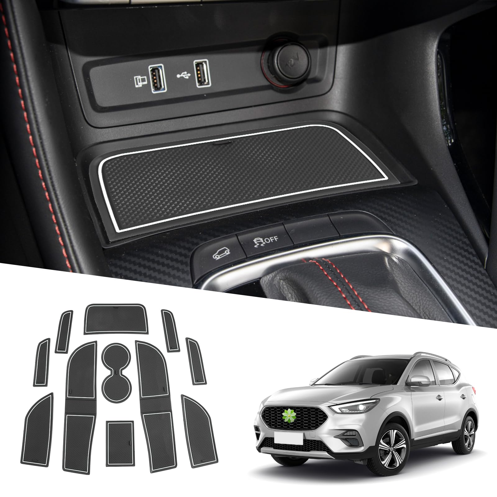 Ruiya Kompatibel mit MG ZS EV Facelift 2021 2022 2023 2024 Gummimatten Türschlitzmatte, MG ZS Antirutschmatten Mittelkonsolen Rutschmatten TürnahtMatte Getränkehalter Matte MG ZS Zubehör Ruiya Kompatibel mit MG ZS EV Facelift 2021 2022 2023 2024 Gummimatten Türschlitzmatte, MG ZS Antirutschmatten Mittelkonsolen Rutschmatten TürnahtMatte Getränkehalter Matte MG ZS Zubehör von RUIYA