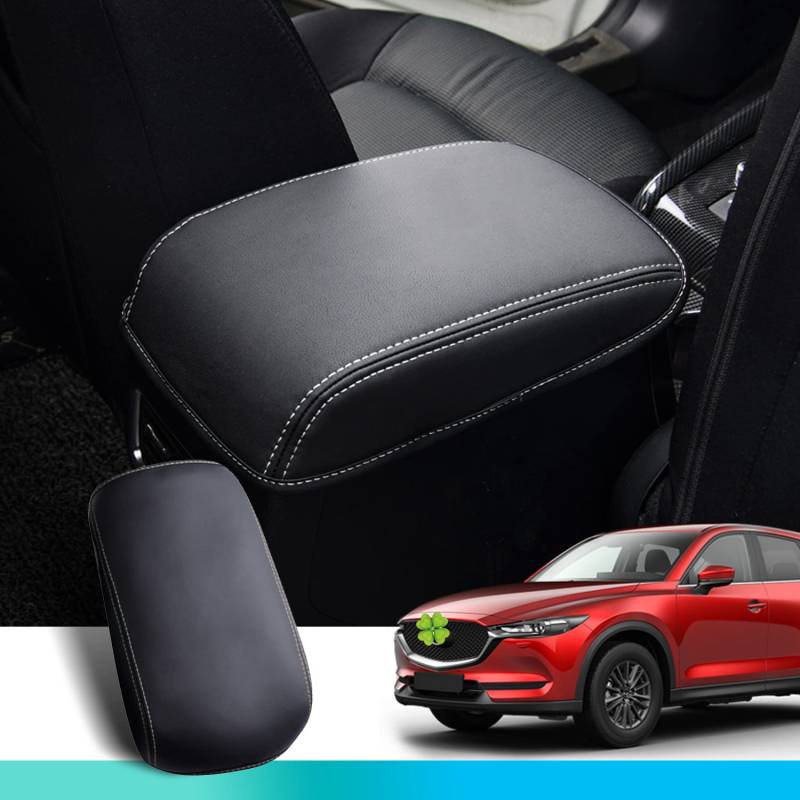 Ruiya Kompatibel mit Mazda CX-5 2 KF 2017-2024 Mittelarmlehne Abdeckung, Mittelkonsole Armlehnenbezug Armlehnen Abdeckung CX-5 Zubehör Mittelkonsole Armlehne Box Cover Mittelarmlehnenabdeckung von RUIYA