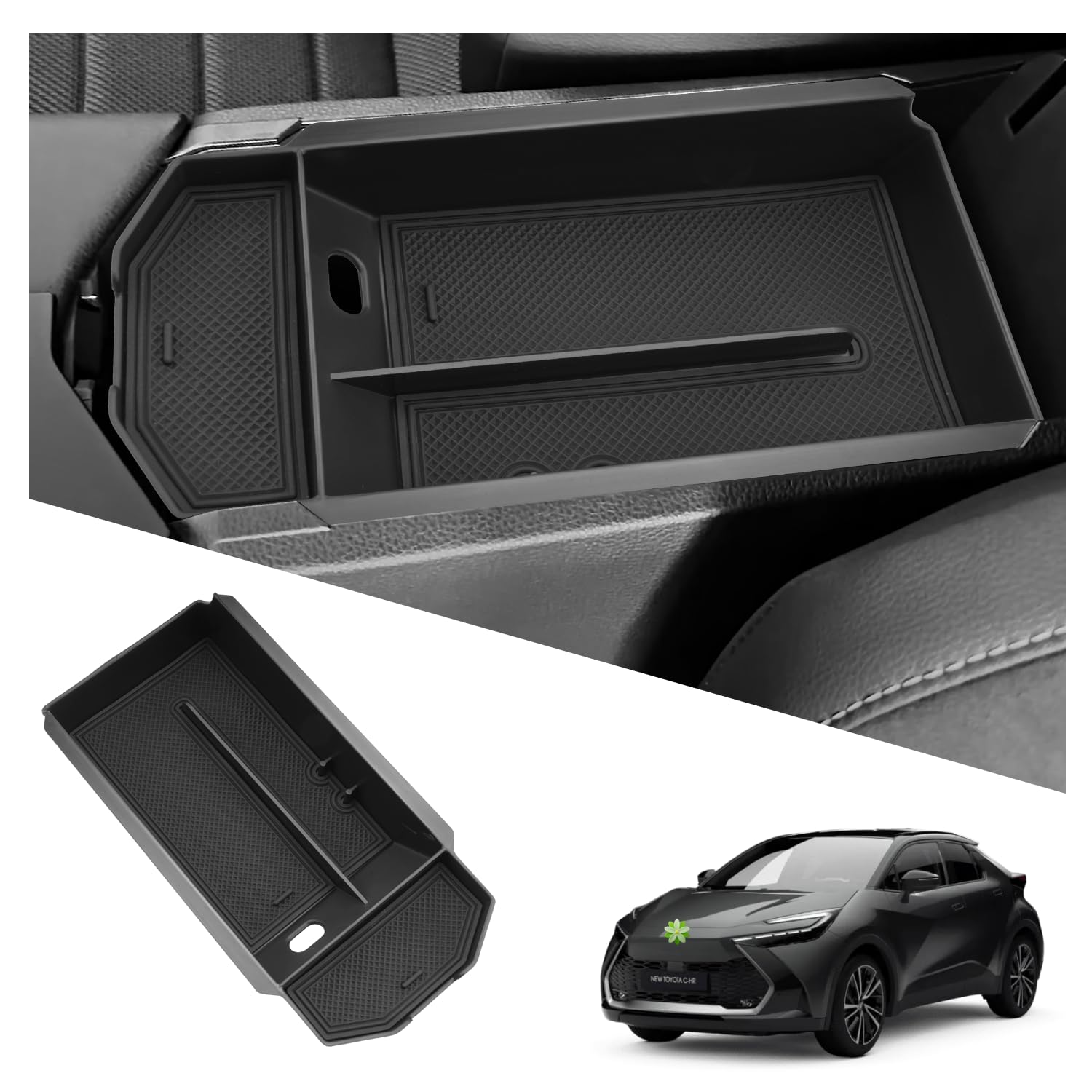 Ruiya Kompatibel mit Neu Toyota C-HR Hybrid 2024 2025 Mittelkonsole Aufbewahrungsbox, C-HR 2024 Armlehne Organizer Tray Mittelarmlehne Handschuhfach Mittelkonsole Organizer Ablagefach C-HR Zubehör Ruiya Kompatibel mit Neu Toyota C-HR Hybrid 2024 2025 Mittelkonsole Aufbewahrungsbox, C-HR 2024 Armlehne Organizer Tray Mittelarmlehne Handschuhfach Mittelkonsole Organizer Ablagefach C-HR Zubehör von RUIYA