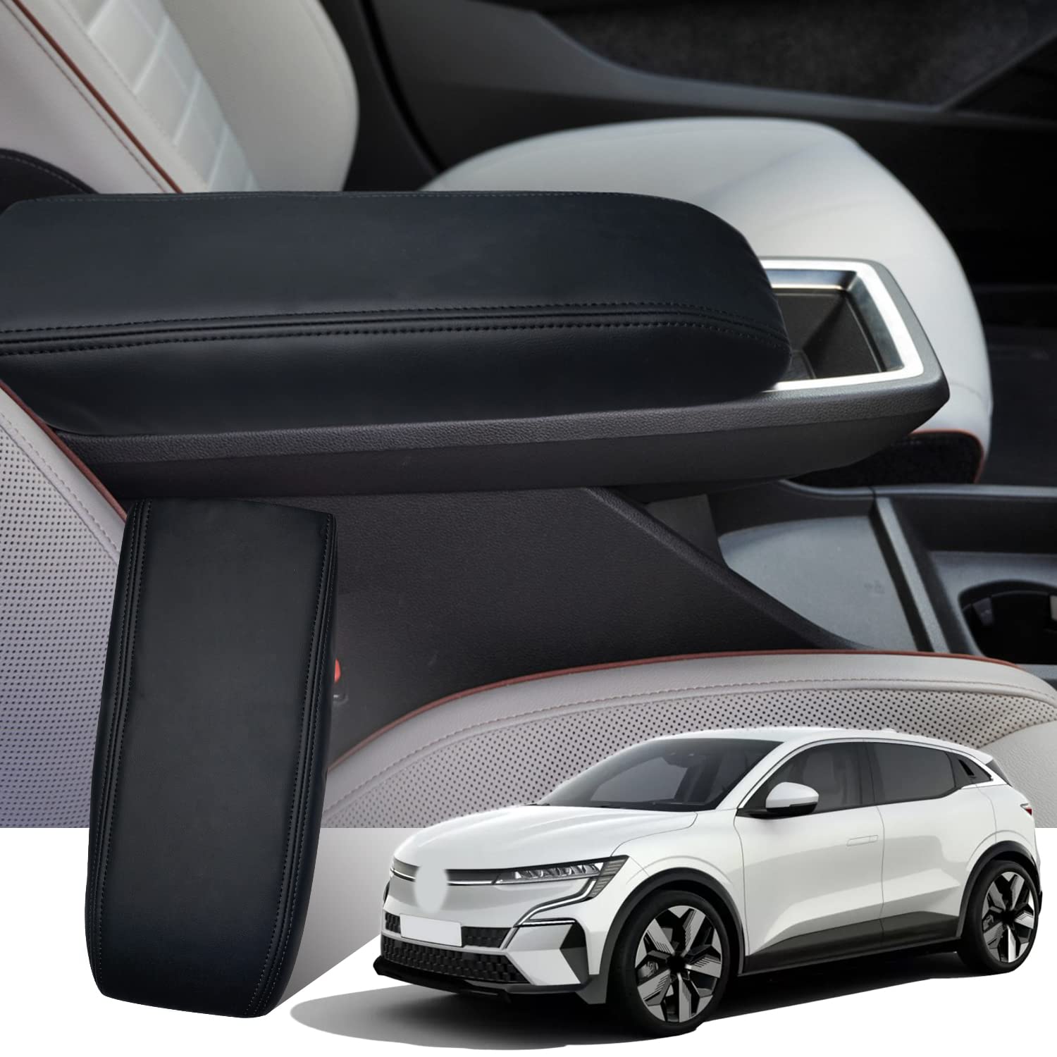 Ruiya Kompatibel mit Renault Megane E-Tech 2022-2025 | Scenic E-Tech 2024 2025 Armlehnenbezüge, Mittelarmlehne Abdeckung Mittelkonsole Armlehnenbezug Armlehnen Abdeckung Megane E-Tech Zubehör Ruiya Kompatibel mit Renault Megane E-Tech 2022-2025 | Scenic E-Tech 2024 2025 Armlehnenbezüge, Mittelarmlehne Abdeckung Mittelkonsole Armlehnenbezug Armlehnen Abdeckung Megane E-Tech Zubehör von RUIYA
