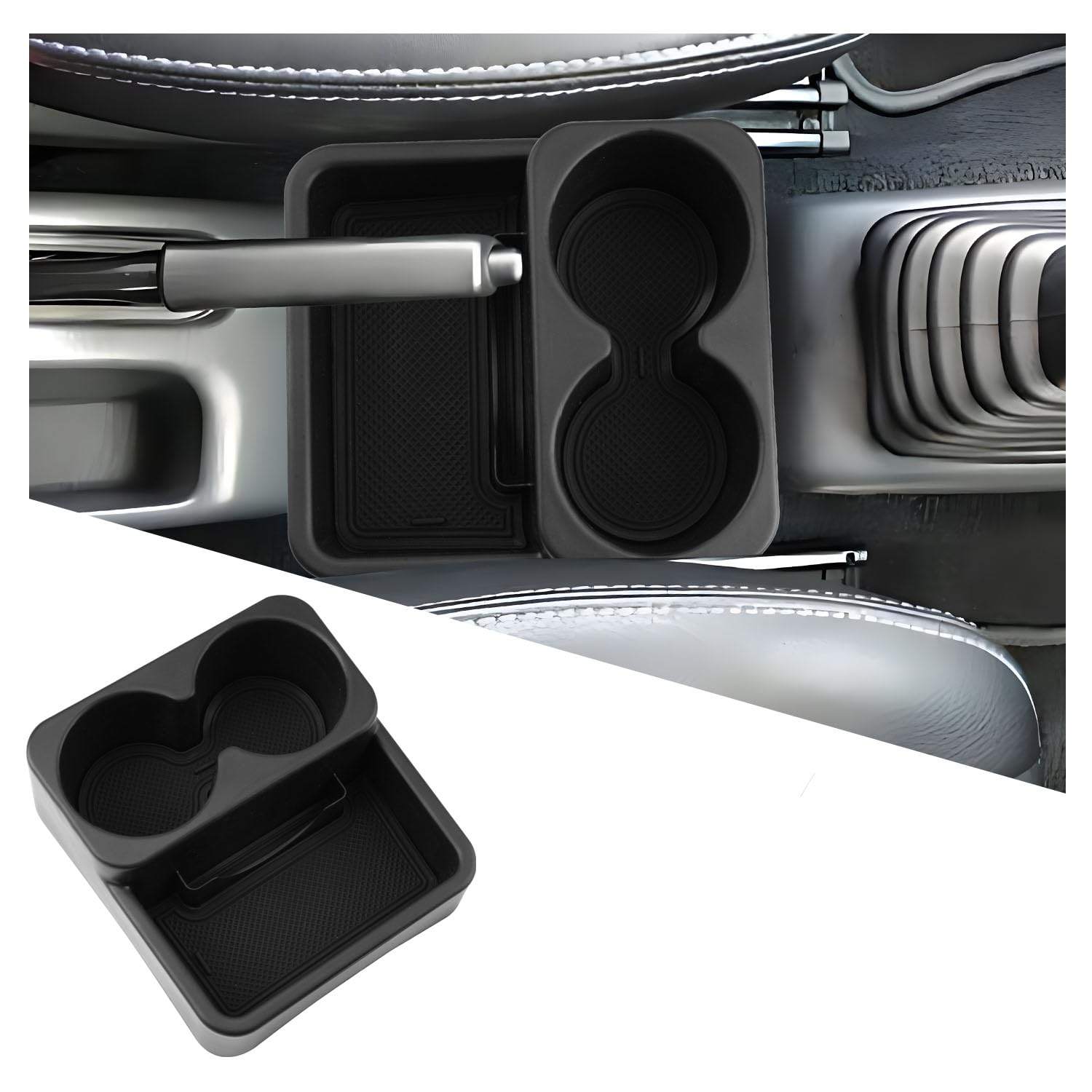 Ruiya Kompatibel mit Suzuki Jimny JB23 JB33 1998-2017 2018 (Manual Transmission) Mittelkonsole Aufbewahrungsbox, Jimny Organizer Tray Mittelkonsole Organizer Aufbewahrungsbox Jimny Zubehör von RUIYA