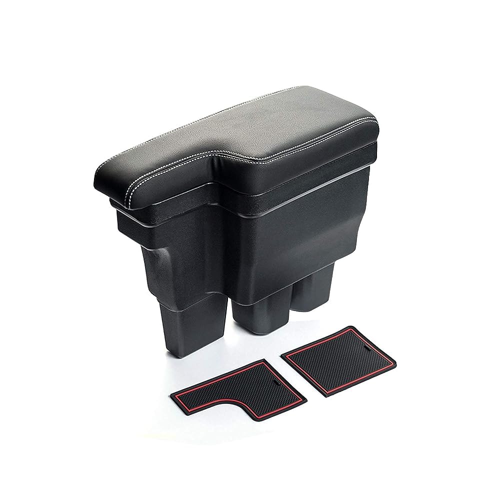 Ruiya Kompatibel mit Suzuki Jimny JB64 JB74 2019-2024 Mittelkonsole Aufbewahrungsbox, Jimny Armlehne Organizer Tray Mittelarmlehne Handschuhfach Arm Ellenbogenstütze Ablagefach Jimny Zubehör von RUIYA