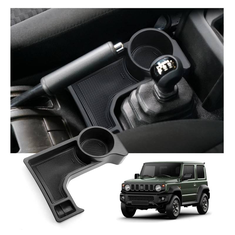 Ruiya Kompatibel mit Suzuki Jimny JB64W JB74W (Automatische) 2018-2024 2025 Mittelkonsole Aufbewahrungsbox,Mittelkonsole Ablagefach Jimny Armlehne Organizer Tray Mittelkonsole Organizer Jimny Zubehör von RUIYA