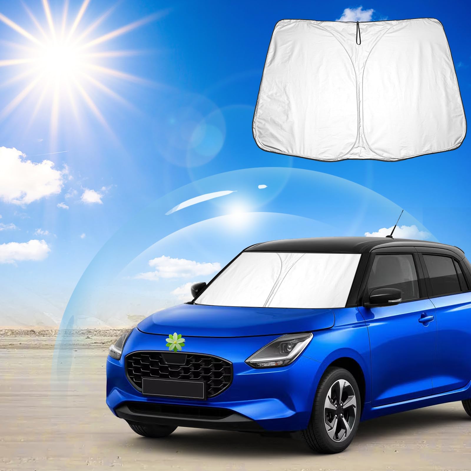 Ruiya Frontscheibenabdeckung Kompatibel mit Suzuki Swift | Sport AZ | Hybrid 2017-2024 2025, Sonnenschutz für Frontscheiben Auto Windschutzscheiben Abdeckung Frontscheibe blockiert UV Sonnenblende Ruiya Frontscheibenabdeckung Kompatibel mit Suzuki Swift | Sport AZ | Hybrid 2017-2024 2025, Sonnenschutz für Frontscheiben Auto Windschutzscheiben Abdeckung Frontscheibe blockiert UV Sonnenblende von RUIYA
