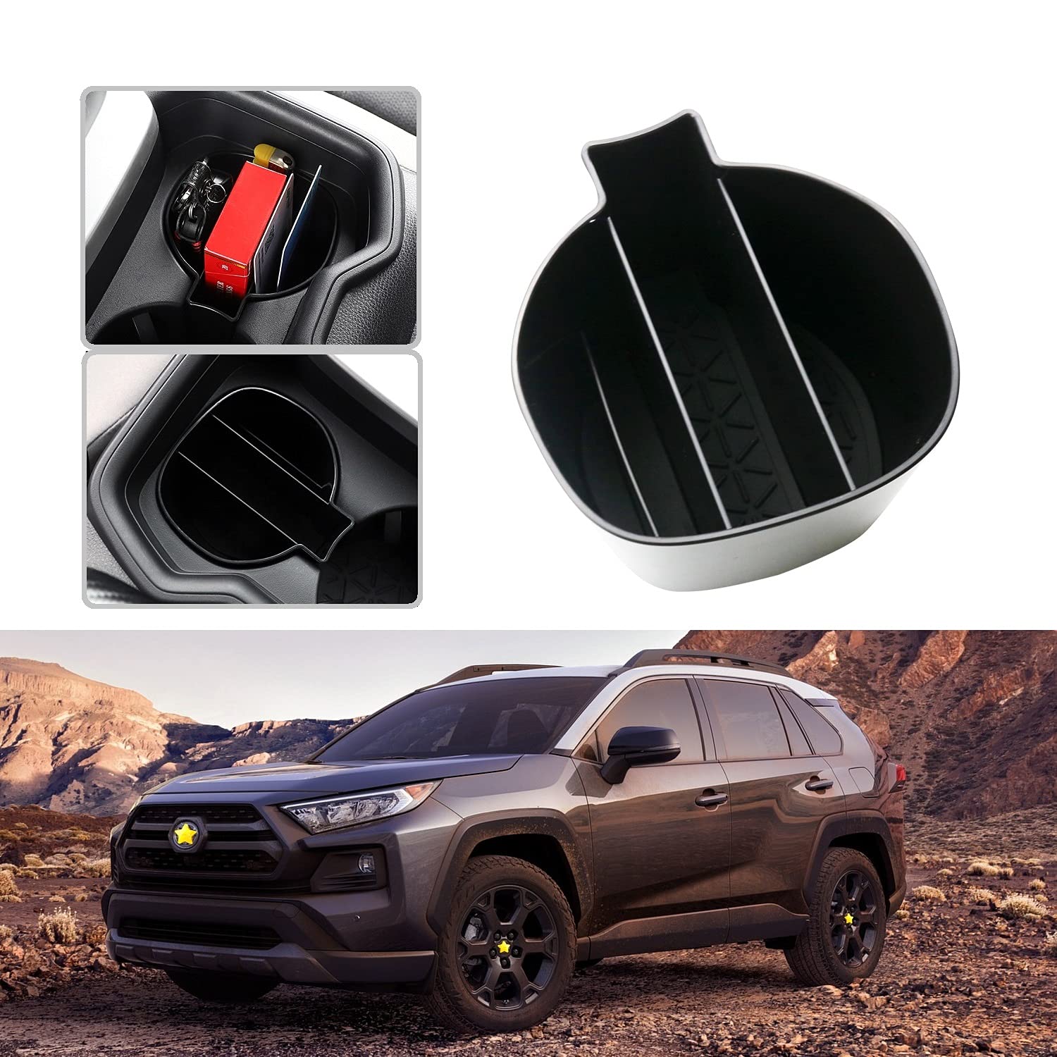 Ruiya Kompatibel mit Toyota RAV4 2020-2024 Becherhalter Aufbewahrungsbox, Auto Getränkehalter Mittelkonsole Getränkehalter Cup Holder Ablagefach Becherhalter Wasserflaschen Interieur RAV4 Zubehör Ruiya Kompatibel mit Toyota RAV4 2020-2024 Becherhalter Aufbewahrungsbox, Auto Getränkehalter Mittelkonsole Getränkehalter Cup Holder Ablagefach Becherhalter Wasserflaschen Interieur RAV4 Zubehör von RUIYA