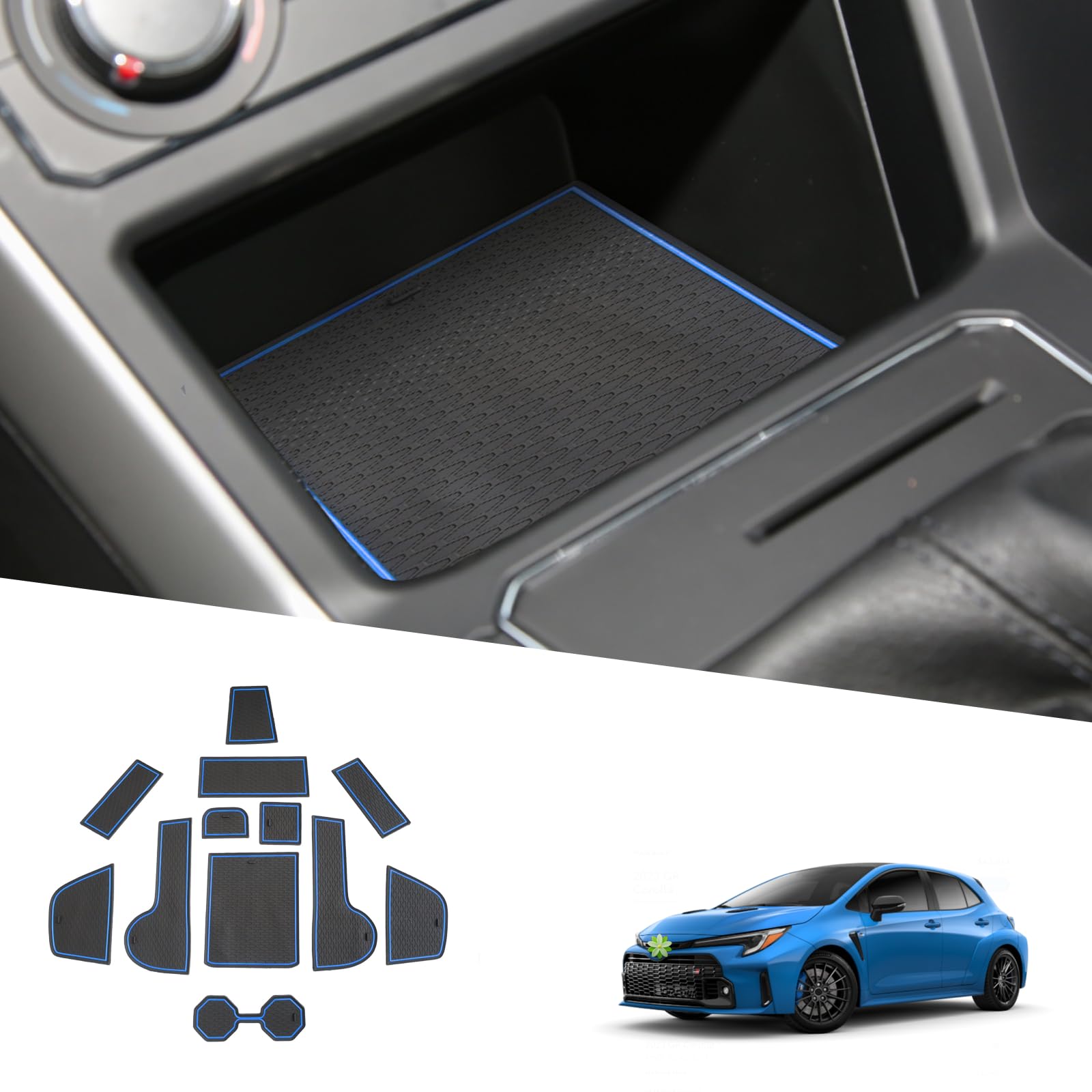 Ruiya Kompatibel mit VW Polo MK6 AW1 GTI 2018-2023 2024 Gummimatten Türschlitzmatte, Polo Antirutschmatten Mittelkonsolen Rutschmatten TürnahtMatte Getränkehalter Matte VW Polo Zubehör Ruiya Kompatibel mit VW Polo MK6 AW1 GTI 2018-2023 2024 Gummimatten Türschlitzmatte, Polo Antirutschmatten Mittelkonsolen Rutschmatten TürnahtMatte Getränkehalter Matte VW Polo Zubehör von RUIYA