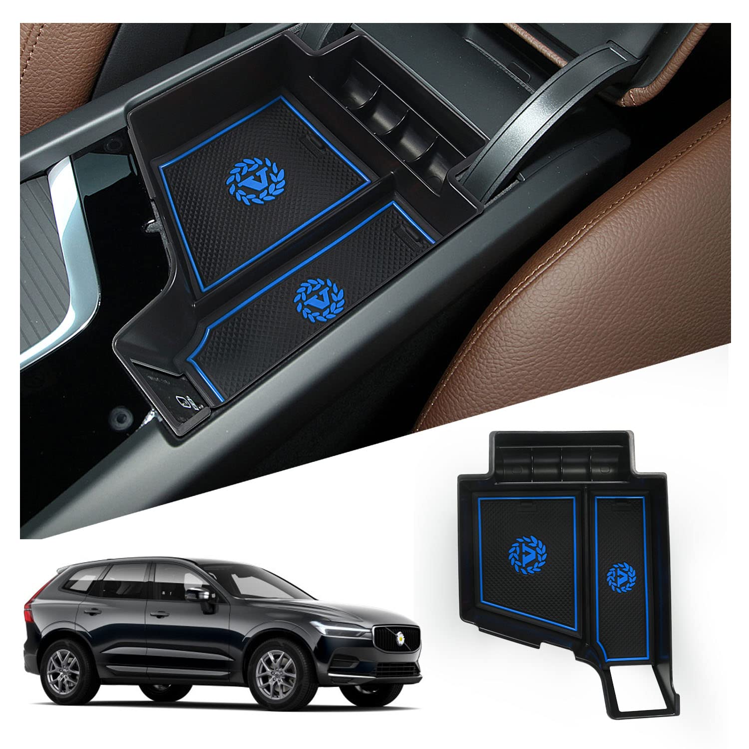 Ruiya Kompatibel mit Volvo XC60 XC90 V60 S60 V90 S90 2018-2024 2025 Armlehne Aufbewahrungsbox,Mittelkonsole Organizer Tray Mittelarmlehne Handschuhfach Organizer Mittelkonsole Ablagefach XC60 Zubehör Ruiya Kompatibel mit Volvo XC60 XC90 V60 S60 V90 S90 2018-2024 2025 Armlehne Aufbewahrungsbox,Mittelkonsole Organizer Tray Mittelarmlehne Handschuhfach Organizer Mittelkonsole Ablagefach XC60 Zubehör von RUIYA
