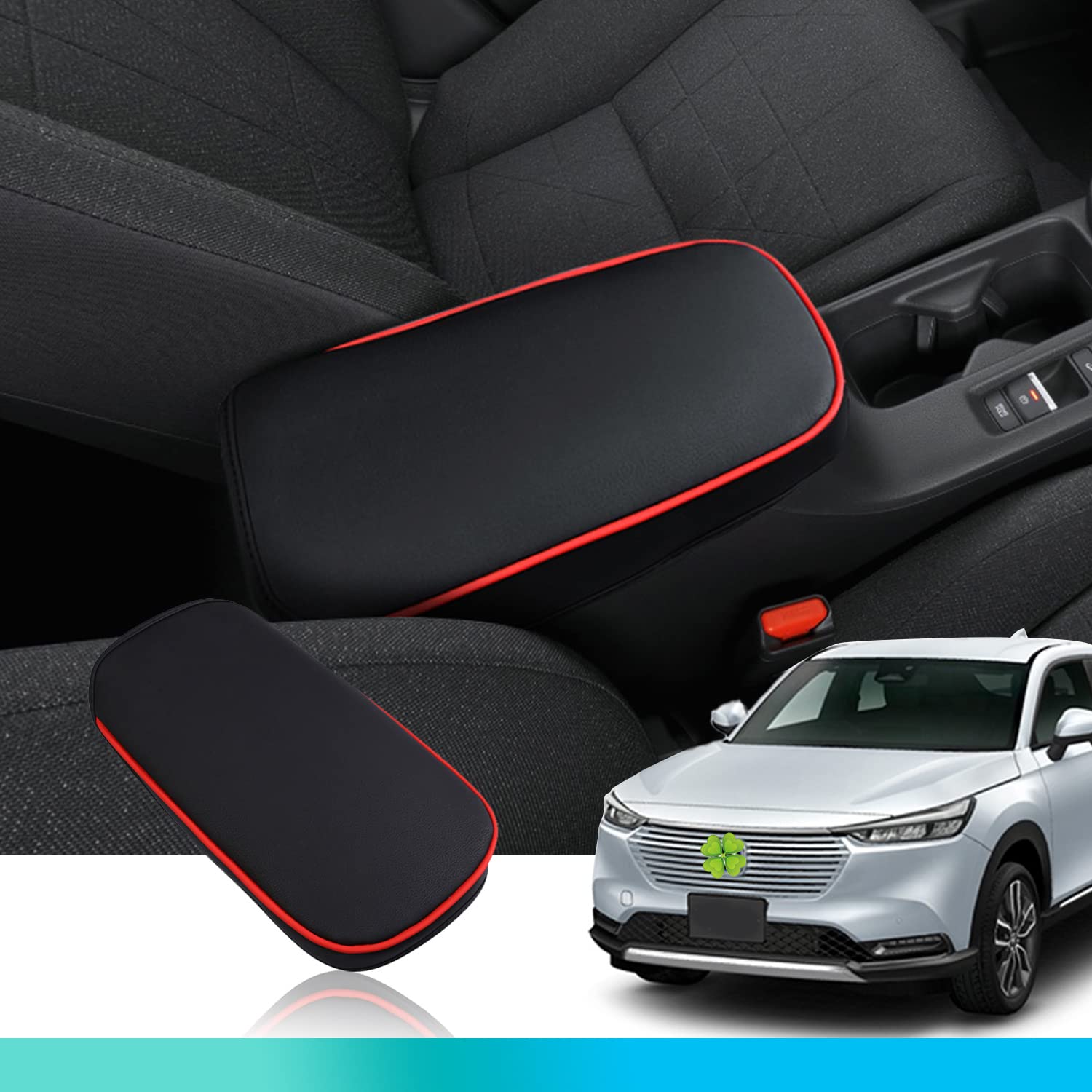 Ruiya Kompatibel mit Honda HR-V HRV 2022-2025 Mittelarmlehne Abdeckung, Mittelkonsole Armlehnenbezug Armlehnen Abdeckung Mittelkonsole Armlehne Box Cover Mittelarmlehnenabdeckung Honda HR-V Zubehör von RUIYA
