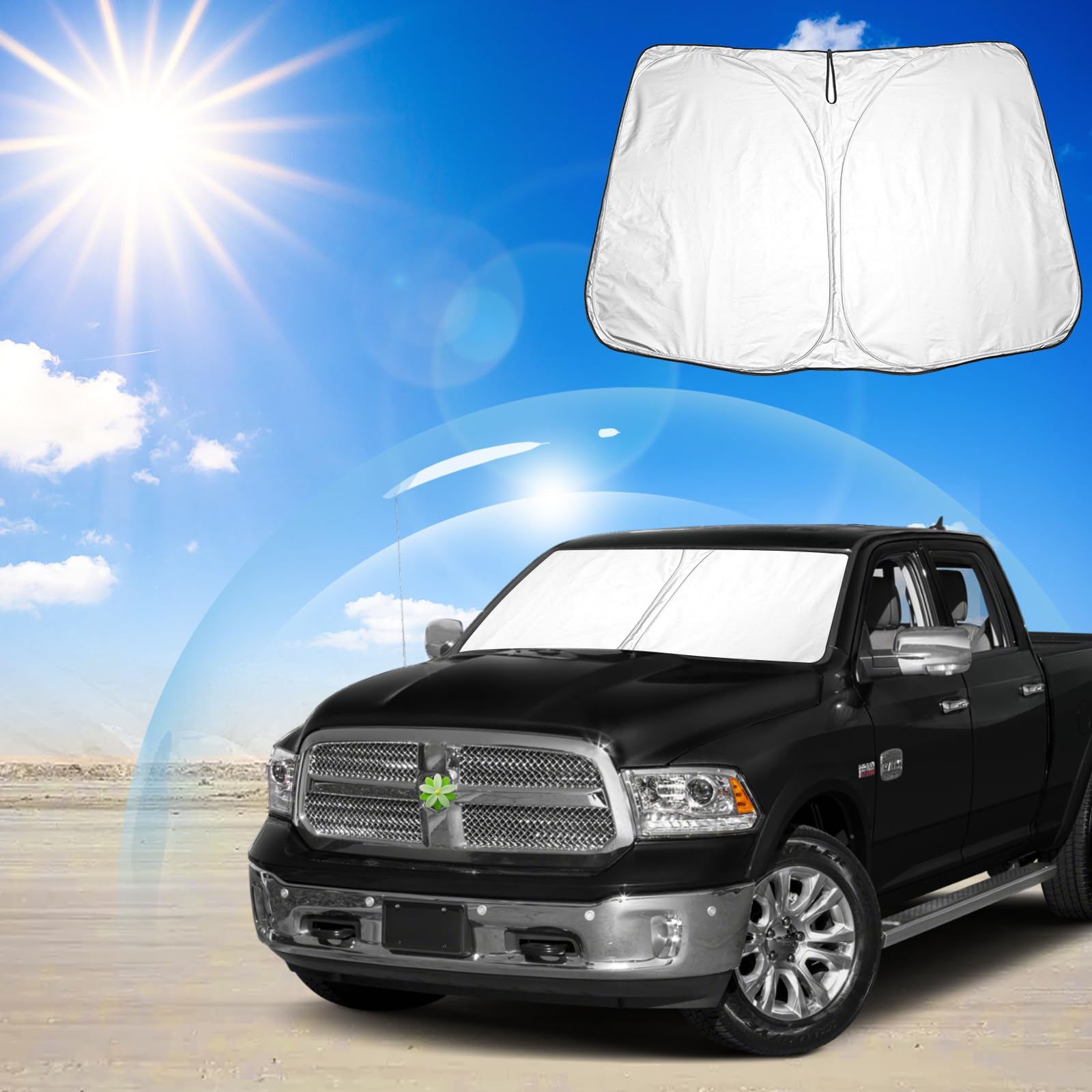 Ruiya für Dodge RAM 1500 2500 3500 2009-2018 Sonnenschutz Frontscheibe, Windschutzscheibe Sonnenschirm Auto Frontscheibe blockiert UV Vorderseite Frontscheibe Sonnenschutz RAM 1500 Zubehör Ruiya für Dodge RAM 1500 2500 3500 2009-2018 Sonnenschutz Frontscheibe, Windschutzscheibe Sonnenschirm Auto Frontscheibe blockiert UV Vorderseite Frontscheibe Sonnenschutz RAM 1500 Zubehör von RUIYA