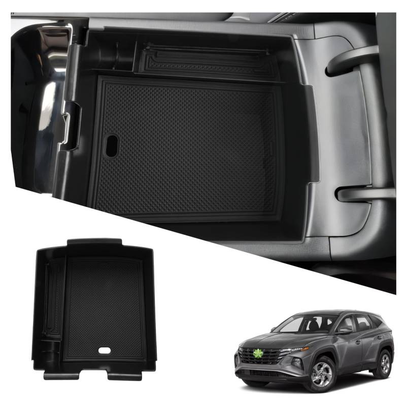 Ruiya Kompatibel mit Neu Hyundai Tucson NX4 2025 2026 (Elektronische Automatik) Mittelkonsole Aufbewahrungsbox, Tucson 2025 Organizer Tray Mittelkonsole Organizer Aufbewahrungsbox Tucson Zubehör von RUIYA