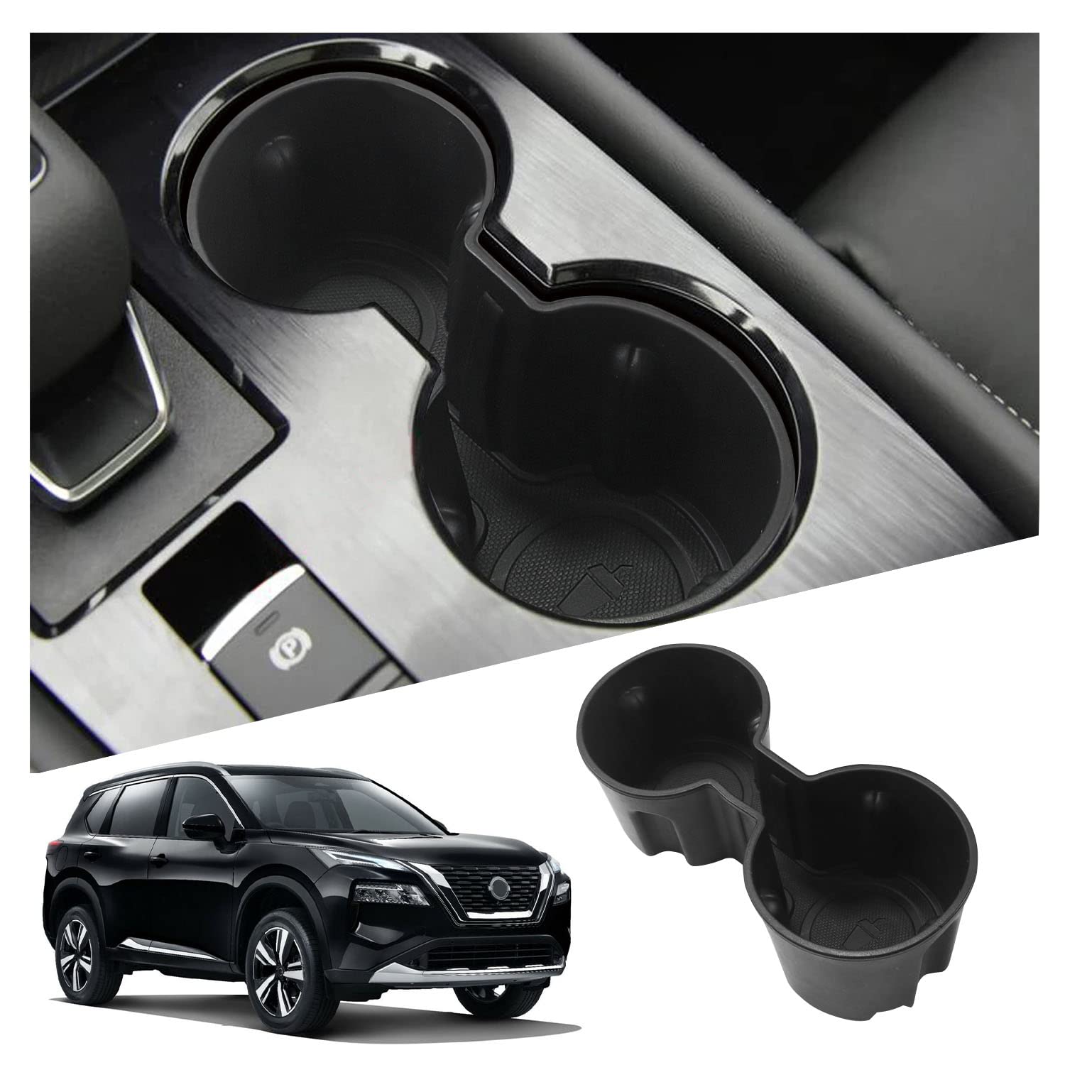 Ruiya Kompatibel mit Nissan X-Trail T33 2022-2025 Becherhalter Aufbewahrungsbox,Getränkehalter Mittelkonsole Getränkehalter Cup Holder Ablagefach Becherhalter Wasserflaschen Interieur XTrail Zubehör Ruiya Kompatibel mit Nissan X-Trail T33 2022-2025 Becherhalter Aufbewahrungsbox,Getränkehalter Mittelkonsole Getränkehalter Cup Holder Ablagefach Becherhalter Wasserflaschen Interieur XTrail Zubehör von RUIYA