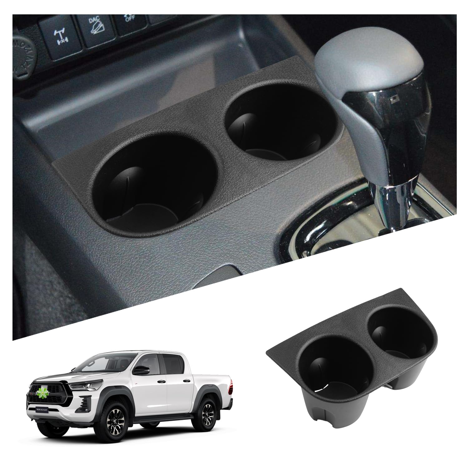Ruiya Kompatibel mit Toyota Hilux AN120 AN130 2016-2025 Becherhalter Aufbewahrungsbox, Auto Getränkehalter Mittelkonsole Getränkehalter Cup Holder Ablagefach Becherhalter Hilux Zubehör Ruiya Kompatibel mit Toyota Hilux AN120 AN130 2016-2025 Becherhalter Aufbewahrungsbox, Auto Getränkehalter Mittelkonsole Getränkehalter Cup Holder Ablagefach Becherhalter Hilux Zubehör von RUIYA
