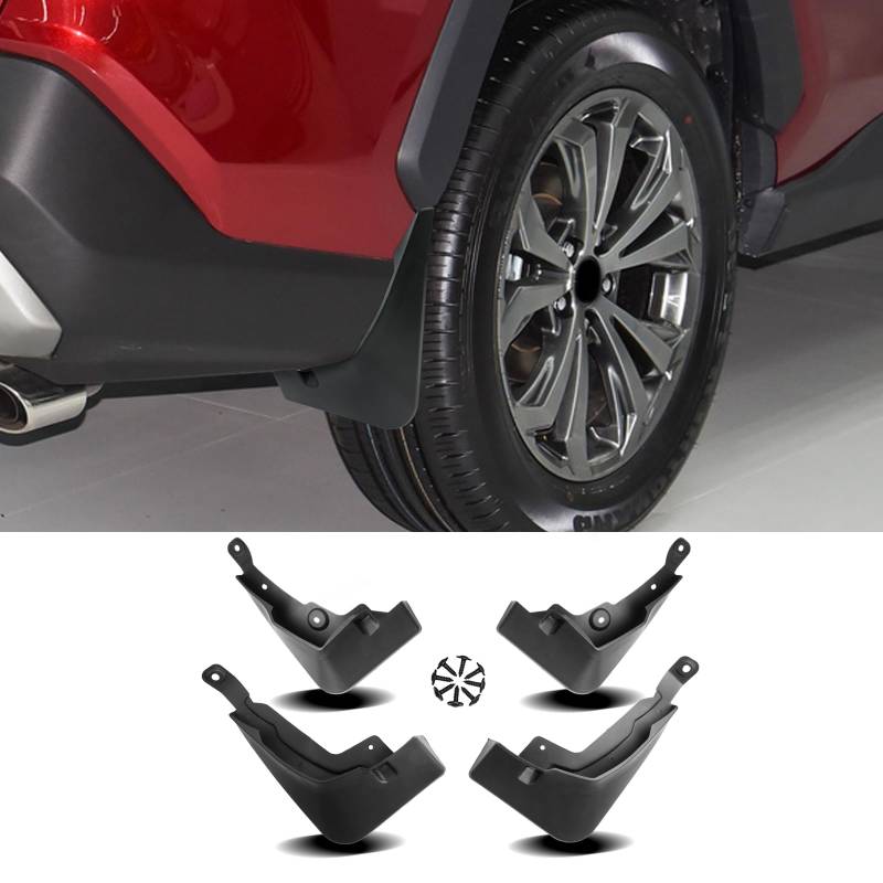 Ruiya Kompatibel mit Toyota RAV4 2019-2024 2025 Auto Kotflügel, Auto Schmutzfänger Die Mud Guards vorne hinten Links rechts Ersatzteil Auto Rad Schutz Schlamm Fender Toyota RAV4 Zubehör von RUIYA