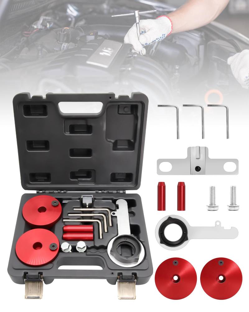 RUIZHI Kfz Motor Einstellwerkzeug Kit für Ford Transit S-Max 2.0 TDCi EcoBlue, Kfz Motor Timing Tool, Kfz Motor Nockenwelle Arretierwerkzeug 303-1637, 303-1643, 303-1650 Kfz Zahnriemen Werkzeug von RUIZHI
