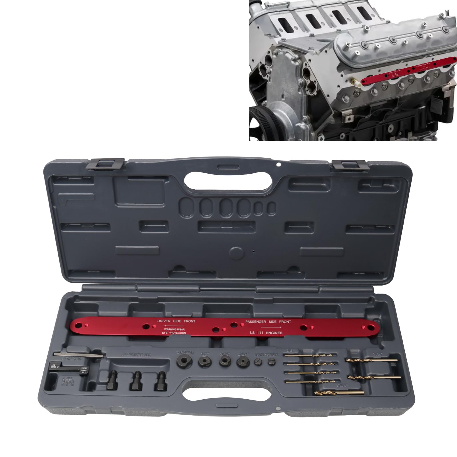 RULLINE Auspuffkrümmer-Modell, kompatibel mit GM/Chevy LSIII 4.8L, 5.3L, 6.0L 1999-2007 Factory Precision Drill Tool für beste Leistung 71400 von RULLINE