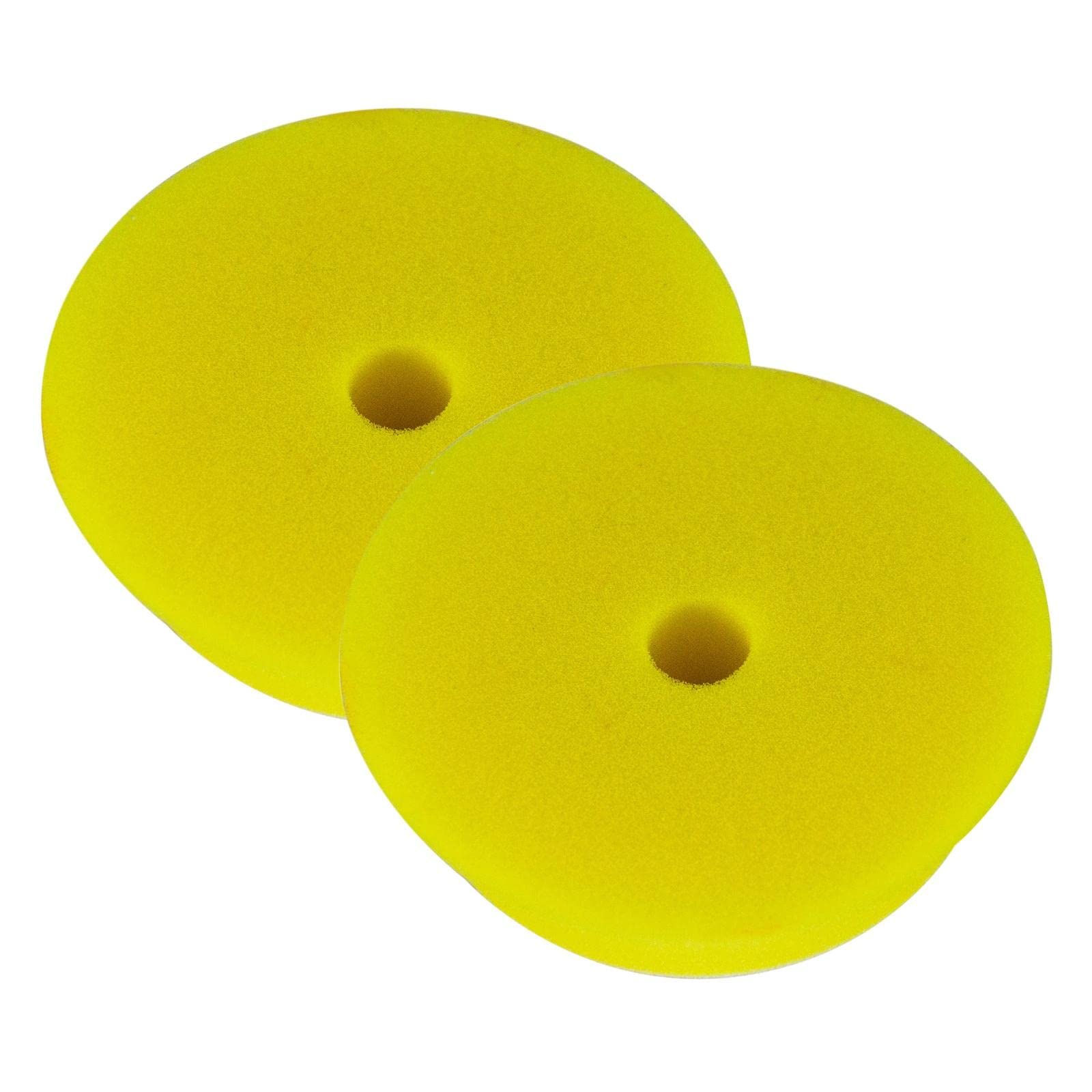RUPES 2X Polierpad Fine Polierschwamm Polierscheibe gelb Soft 130-150 mm von RUPES
