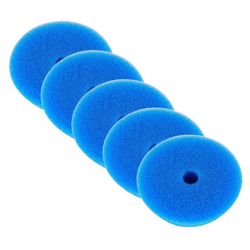RUPES 5X Polierpad Coarse Polierschwamm Polierscheibe blau hart 150-180 mm von RUPES