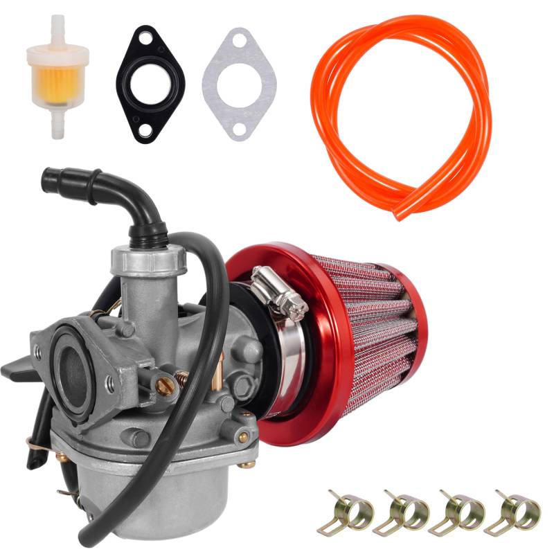RUTU PZ19 Vergaser 19 mm mit 35mm Luftfilter-Kit für CRF50 CRF50F 70cc 90cc 110cc 125cc Peace Eagle Cool Sport Sunl NST TaoTao Redcat Coolsport Loncin Clone ATV Quad Teile von RUTU