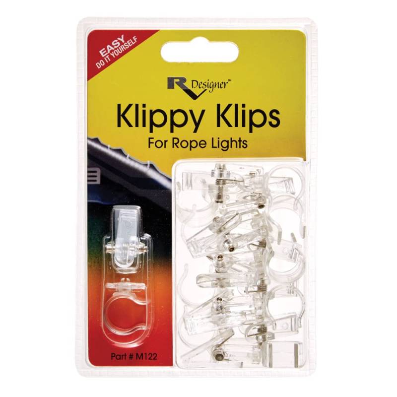 RV Designer Collection M122 Klippy Klips, Lichtschlauch-Clips, 10 Stück von RV Designer