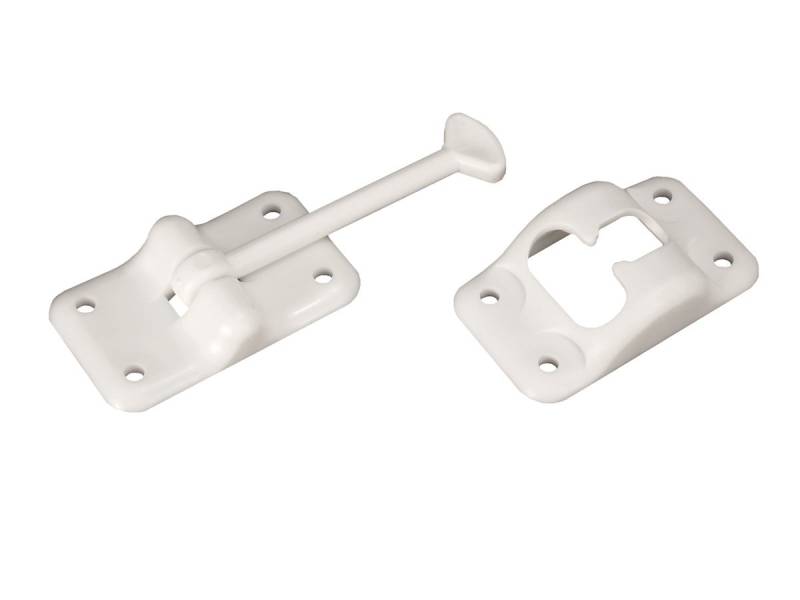 RV Designer E233 Kunststoff-Türhalter, T-Stil, 8,9 cm, Kolonialweiß, Eingangstür-Hardware von RV Designer