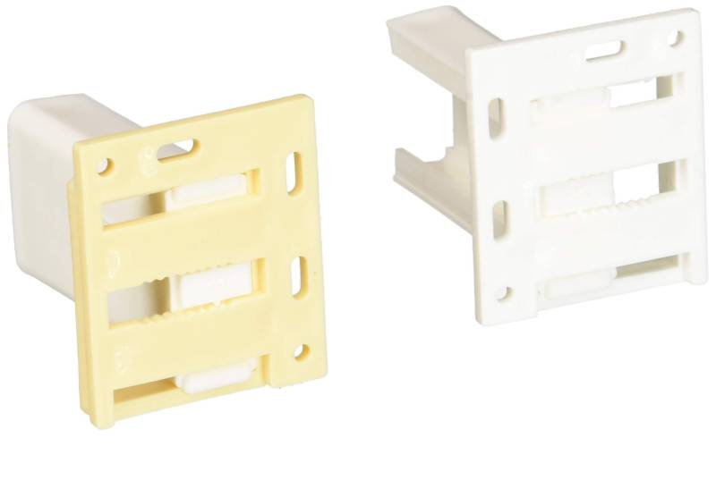 RV Designer H305 Schubladensteckschlüssel-Set, C-Form, Schrankbeschläge, klein, weiß, 2 Stück pro Packung von RV Designer