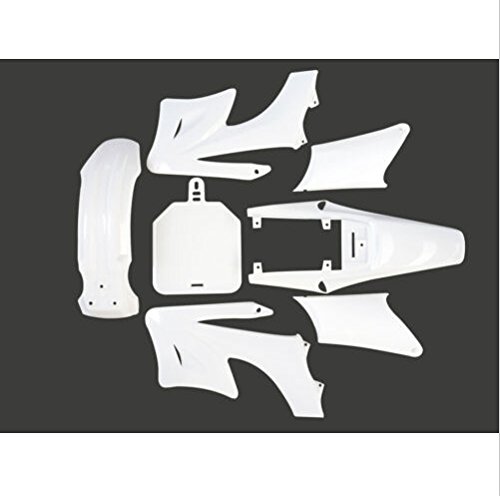 Pocketbike 2 Takt Mini Cross KDX Orion Verkleidungs SET + Sitz - Weiß von RV-Parts