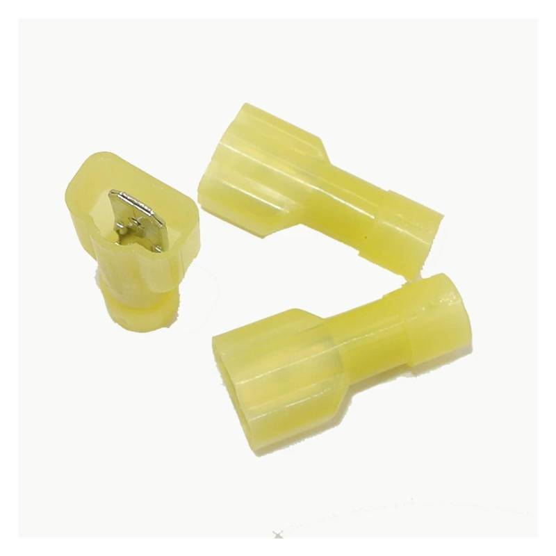 10-12 GAUGE FULLY INSULATED 1/4" MALE SPADE CRIMP CONNECTOR TERMINAL (QTY 50) von RVBLRDSE