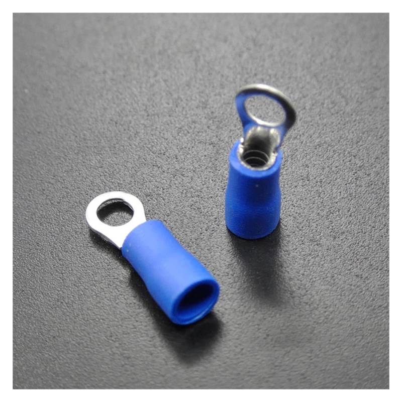1000 pcs #4 16-14 AWG Blue Ring Terminal Connector Ring insulated terminal RV2-3.2 von RVBLRDSE