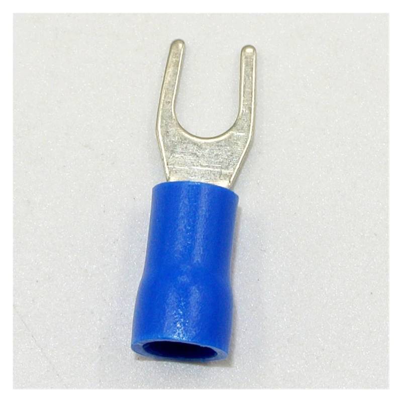 1000PCS SV2-4 Crimp Spade Wire Connector 16~14AWG #8 27AMP Blue Fork Terminal von RVBLRDSE