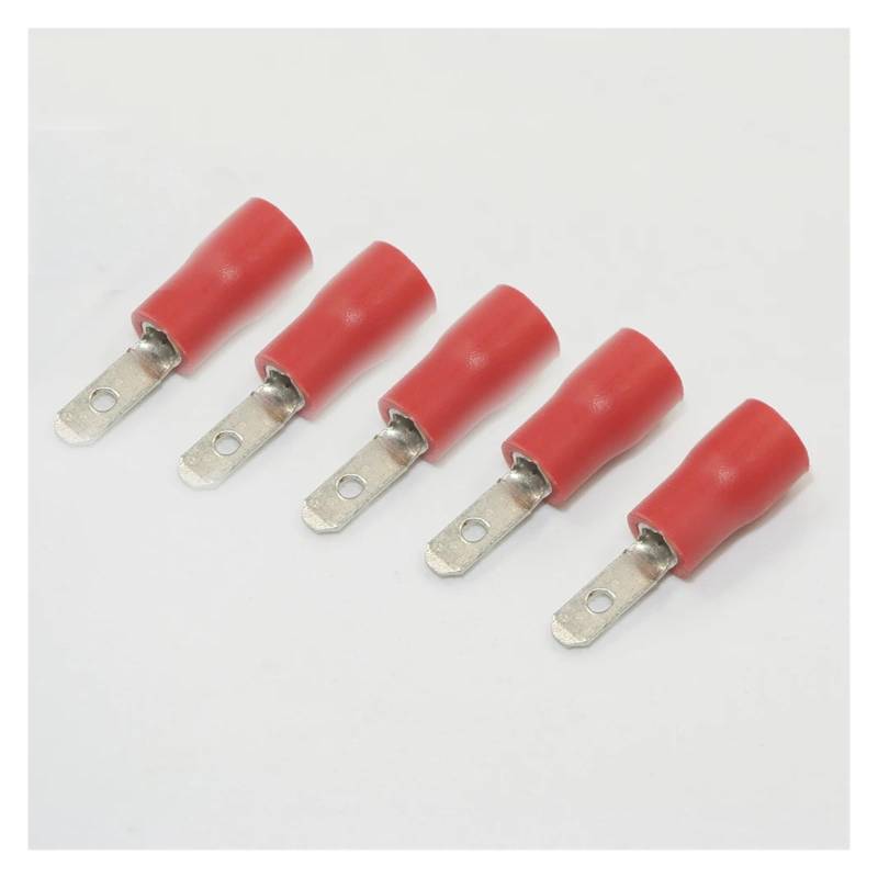 100PCS Insulated Crimp Terminals 2.8mm Red Insulated male Connector Crimp Terminals von RVBLRDSE