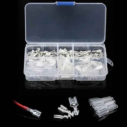 120PCS Box Insulated Male Female Wire Connector 2.8/4.8/6.3mm Electrical Crimp Terminals Termin Spade Connectors Assorted Kit 120PCS Box Insulated Male Female Wire Connector 2.8/4.8/6.3mm Electrical Crimp Terminals Termin Spade Connectors Assorted Kit von RVBLRDSE