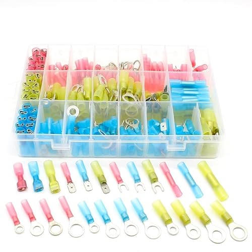 240PCS Mixed Heat Shrink Butt Electrical Crimp Terminals Wire Cable Connectors von RVBLRDSE