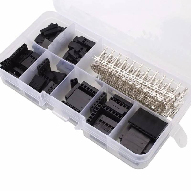 310pcs sets Kit 2.54mm Male/Female Wire Jumper Pin Header Connector Kit Set Housing von RVBLRDSE