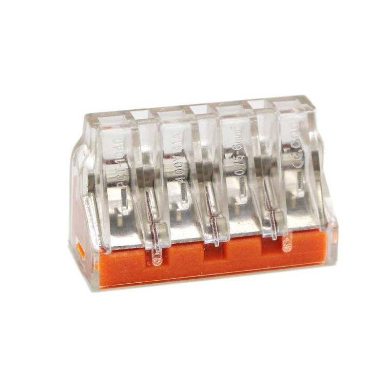 50pcs 4-pin type push wire quick connector for 0.75~6.0mm cable terminal block PCT-104D model 773-174 von RVBLRDSE