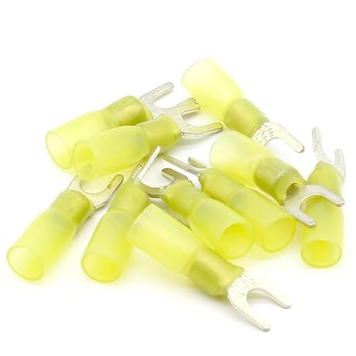 50pcs SV5-5 Yellow Furcate Insulated Wiring Terminals Cable Wire Connector waterproof Thermal shrinkable terminal SV5.5-5 SV von RVBLRDSE