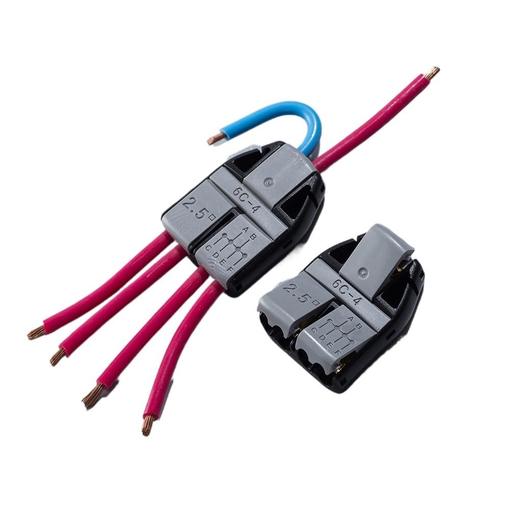 6C-4 10PCS 14-13AWG 2.5sqmm 6 Wires Interconnected Non-stripped Extended Cable Wire Connectors Quick Splice Terminals Block 6C-4 10PCS 14-13AWG 2.5sqmm 6 Wires Interconnected Non-stripped Extended Cable Wire Connectors Quick Splice Terminals Block von RVBLRDSE