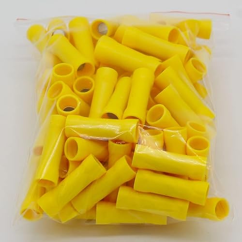 BV5 BV5.5 Full Insulating Wire Connector wire connector 50PCS/Pack Butt Connectors Crimp Electrical Wire Splice Terminal BV von RVBLRDSE