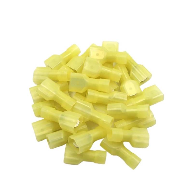 MDFN5-250 MDFN5.5-250 brass Male Insulated Spade joint Cable Wire Connector 100PCS/Pack suit 4-6mm2 12-10AWG von RVBLRDSE