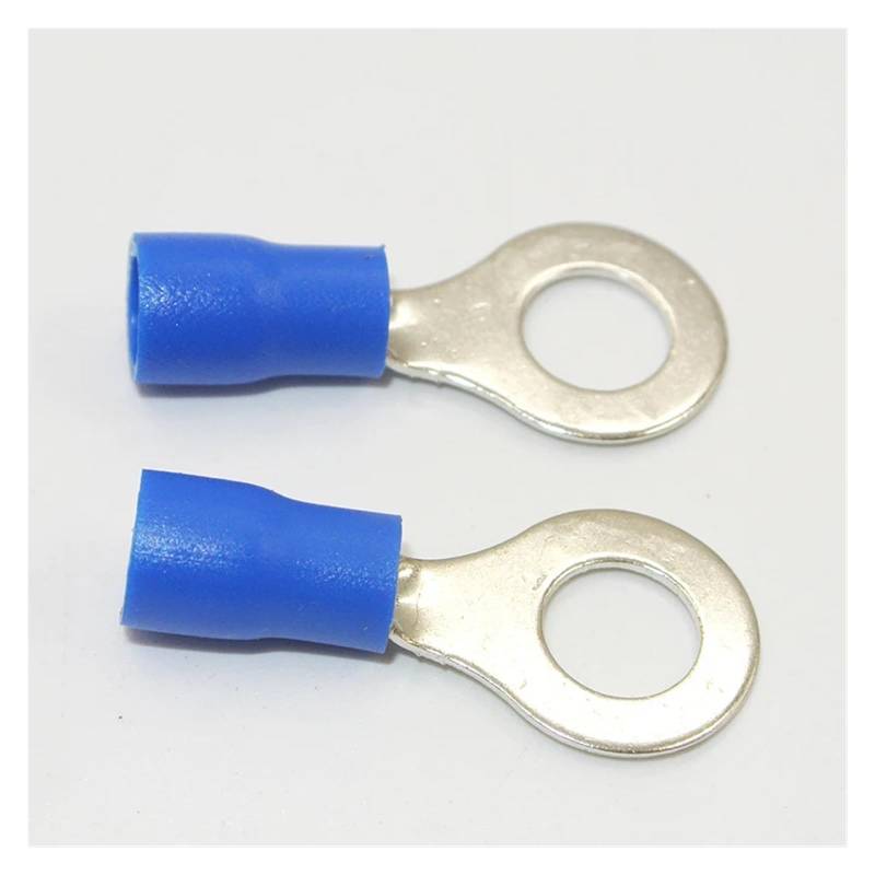 RV2-8 Vinyl 1000 PCS 16-14 Gauge AWG Blue 5/16" Ring Insulated Terminal Cable Wire Connector Electrical Crimp Terminal von RVBLRDSE