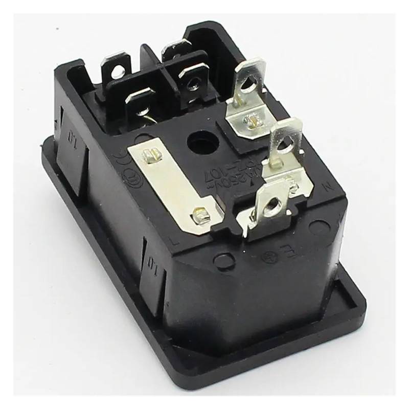 Red Light Power Rocker Switch Fused IEC 320 C14 Inlet Power Socket Fuse Switch Connector 10A 250V B2C von RVBLRDSE