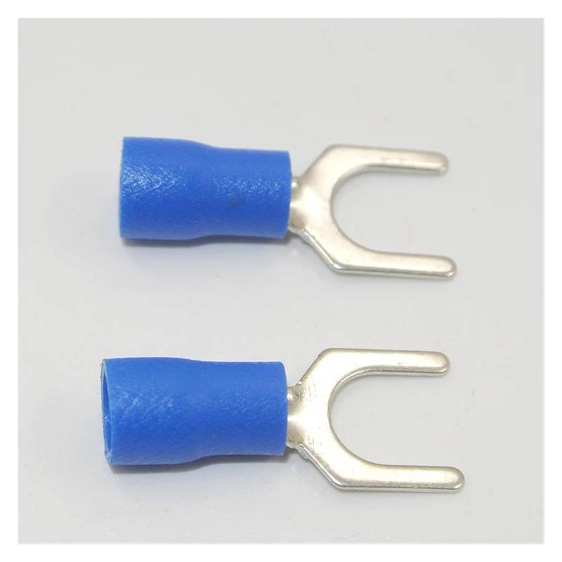 SV2-5 1000PCS 16-14AWG #10 Blue Insulated Fork Wire Connector Electrical Crimp Terminal von RVBLRDSE