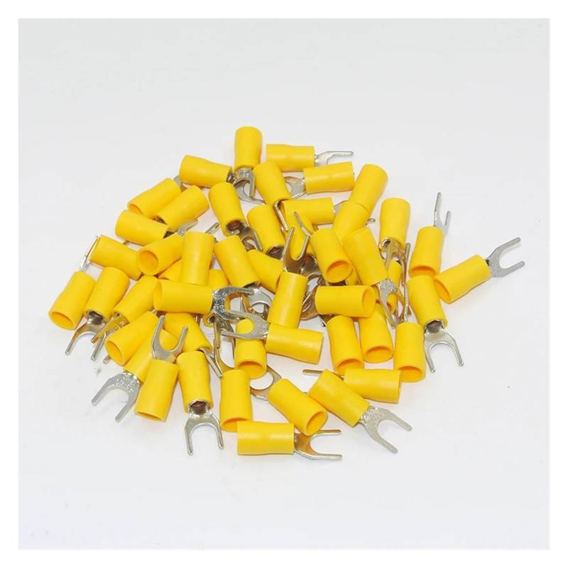 SV5.5-3.5 Yellow Furcate terminals Cable Wire Connector 1000PCS 16~14AWG Yellow Furcate Fork Spade Crimp Terminals SV5.5-3.5 von RVBLRDSE