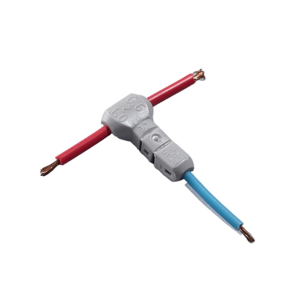 T-21 100PCS T Type Joint 18AWG 0.75mm Tapping Wire 23~20AWG 0.3~0.5mm Wire Connector Cable Quick Splice Crimp Terminals T-21 100PCS T Type Joint 18AWG 0.75mm Tapping Wire 23~20AWG 0.3~0.5mm Wire Connector Cable Quick Splice Crimp Terminals von RVBLRDSE