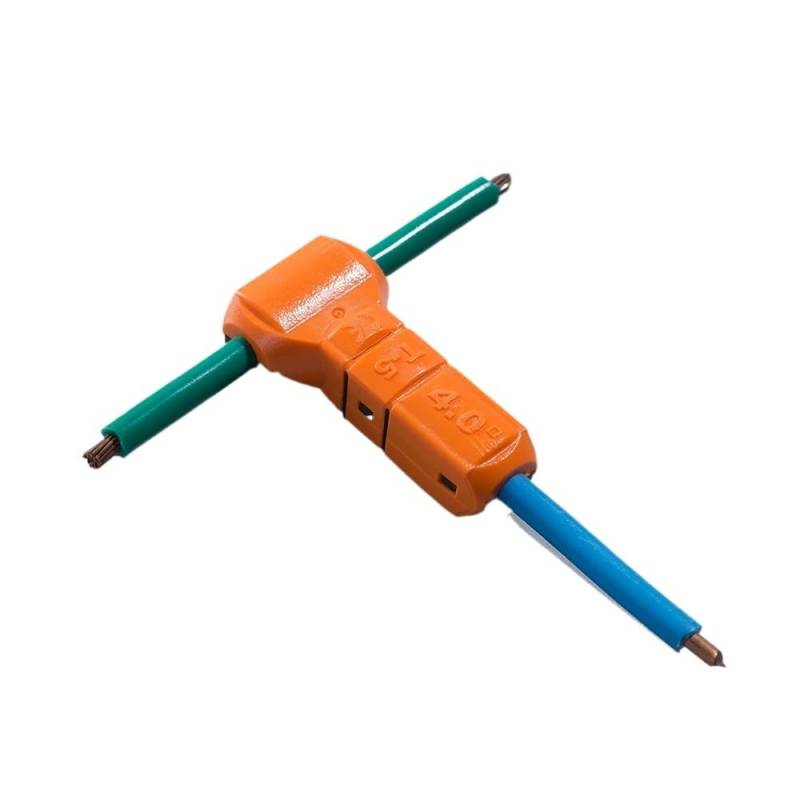 T-5 100PCS Connector 1 Way Joint No welding No screws Quick Connector wire cable clamp Splice Terminal Block 12~11 AWG 4mm2 von RVBLRDSE