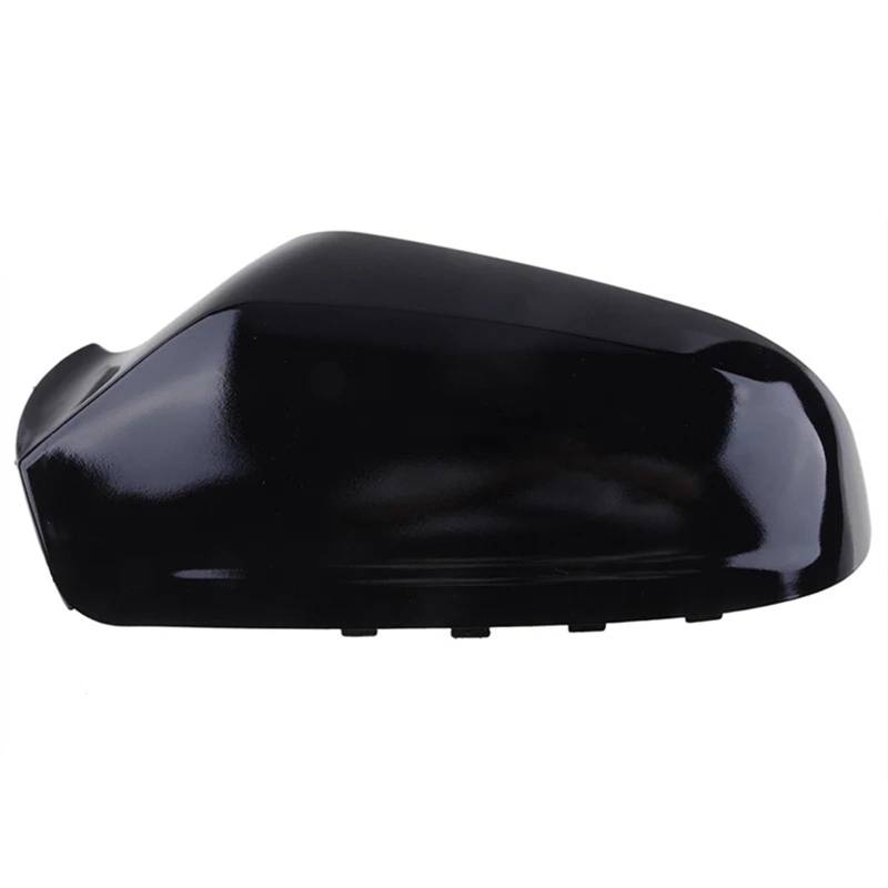 Außenspiegel für 1 Paar Rückspiegelabdeckungsgehäuse, passend für Vauxhall, passend für Opel Astra H 2004–2009, Seitenspiegelkappe, Auto-Ersatzzubehör. Spiegelkappen(Glossy Black L) von RVIFY