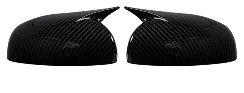 Außenspiegel für 2 PCS Fit Für Skoda Fabia 2008-2014 Rückspiegel Seite Spiegel Auto Spiegel Abdeckung Zubehör Spiegelkappen(Carbon Look) von RVIFY
