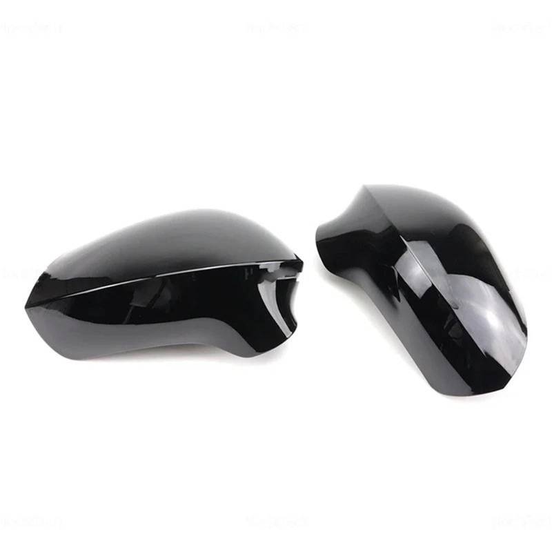 Außenspiegel für Auto-Rückspiegelkappen, passend für Seat Exeo 3R Leon 1P1 2009–2013, passend für Lbiz 6J 2008–2013. Spiegelkappen(Black) von RVIFY