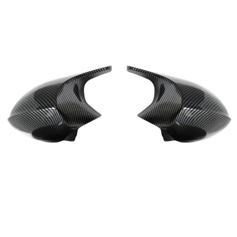 Außenspiegel für M3 M Spiegelabdeckung mit Karbonfasermuster, passend für BMW 1er 3er E81 E82 E87 E88 E90 E91 E92 E93. Spiegelkappen(Carbon Fiber) von RVIFY
