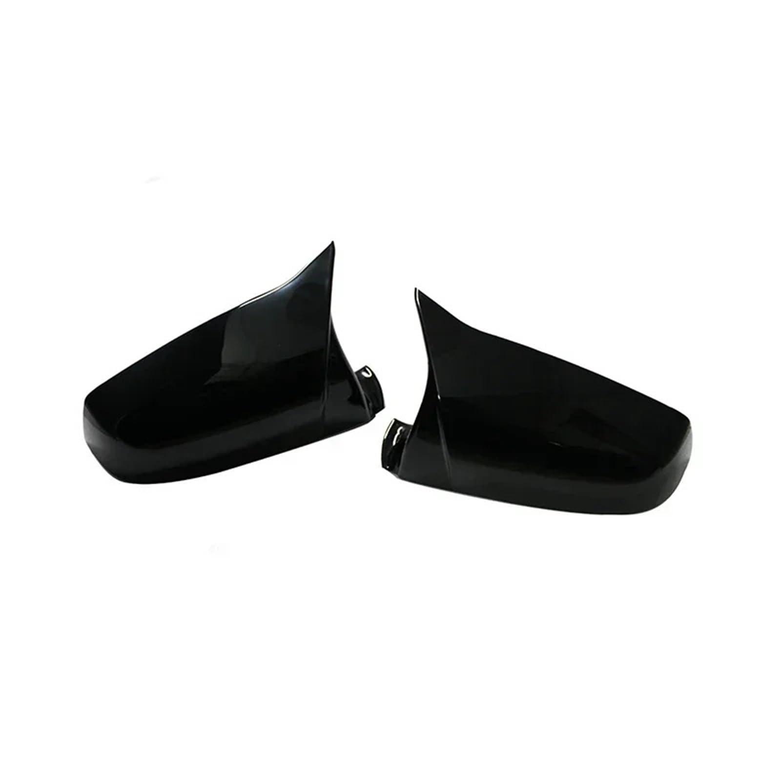 Außenspiegel für Rückspiegel-Abdeckkappen mit Karbonfaser-Muster, passend für BMW 5 6 7 E60 E61 F07 F06 F10 F11 E63. Spiegelkappen(Black One Pair) von RVIFY